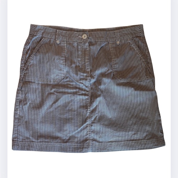 Karen Scott Blue and White Stripe Skort - Picture 3 of 8
